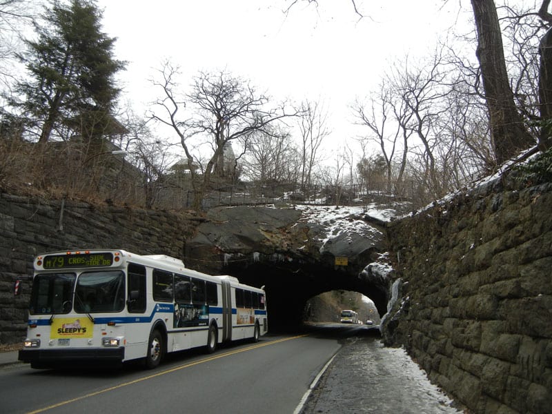 Entering the creepy caves of Central Park