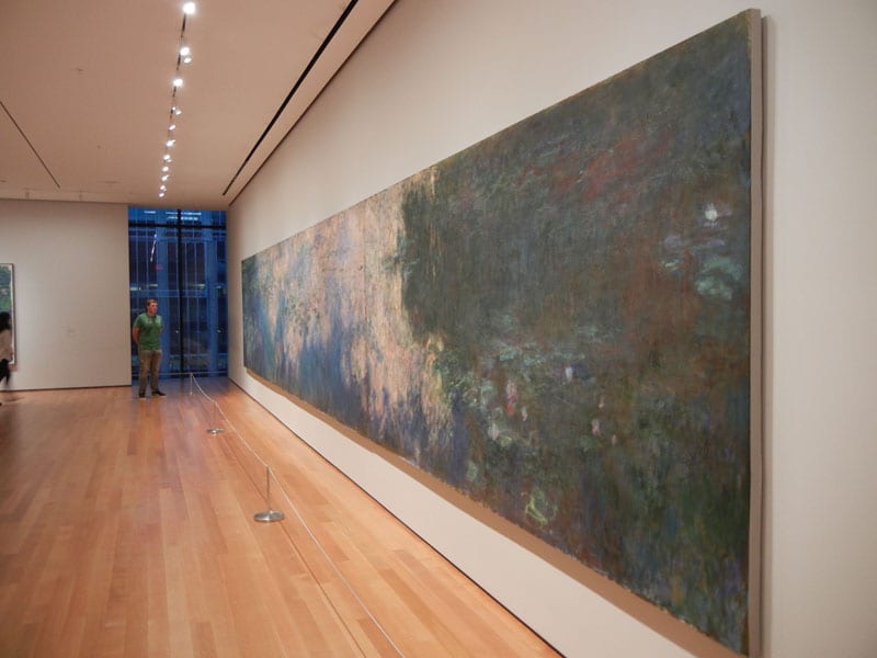 The size and scope of some of the paintings in the MoMA is amazing