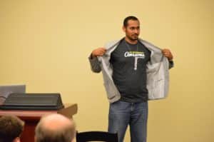 Syed Balkhi speaking at WordCamp Orlando 2012