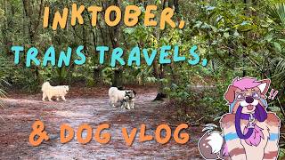 Talking about Inktober, upcoming travels, trans youth, and enjoying the dog park while doing it