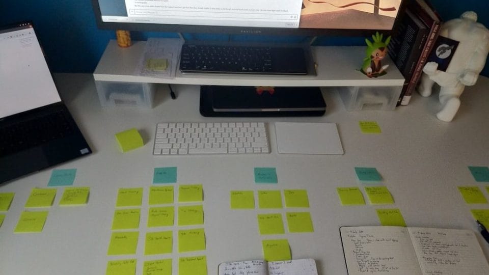 Planning with paper and post-its